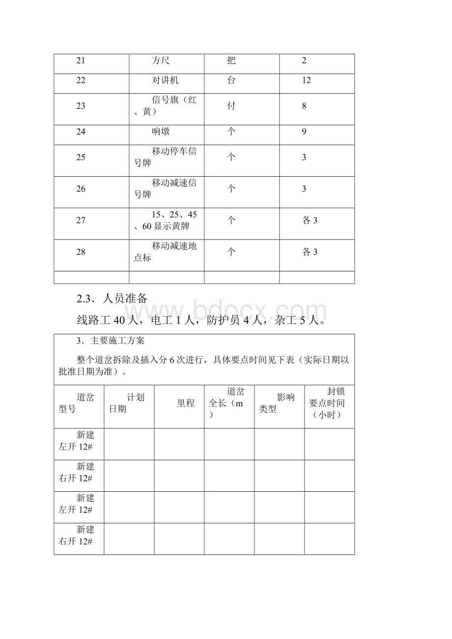 既有线新建拆除道岔施工方案解读.docx_第3页