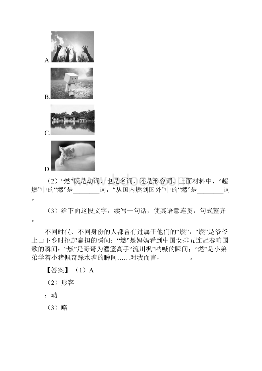 部编中考语文仿写综合题训练试题及解析1.docx_第3页