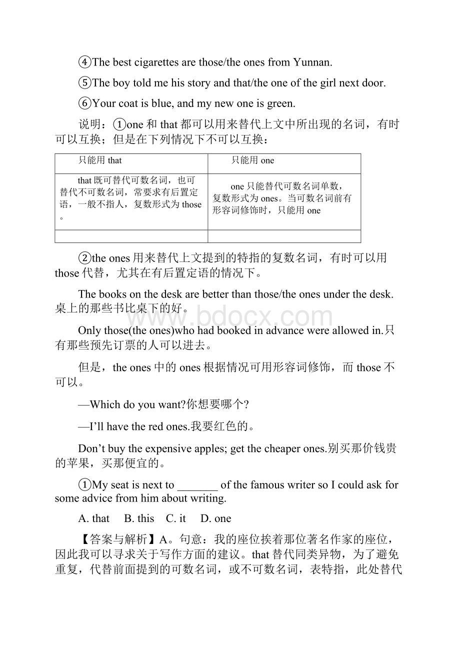 届高考英语语法复习专题03代词知识精讲牛津译林版.docx_第3页