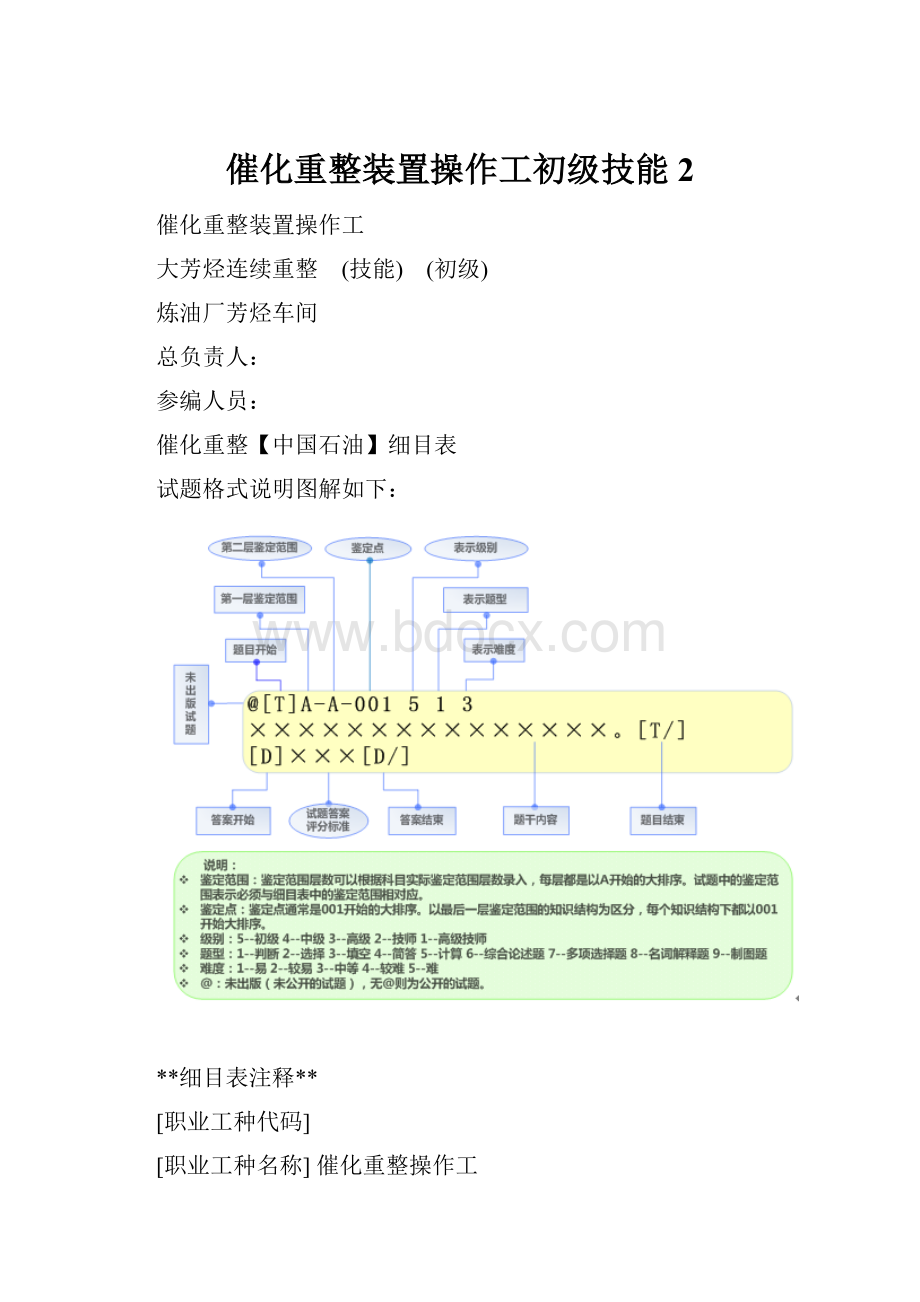 催化重整装置操作工初级技能2.docx