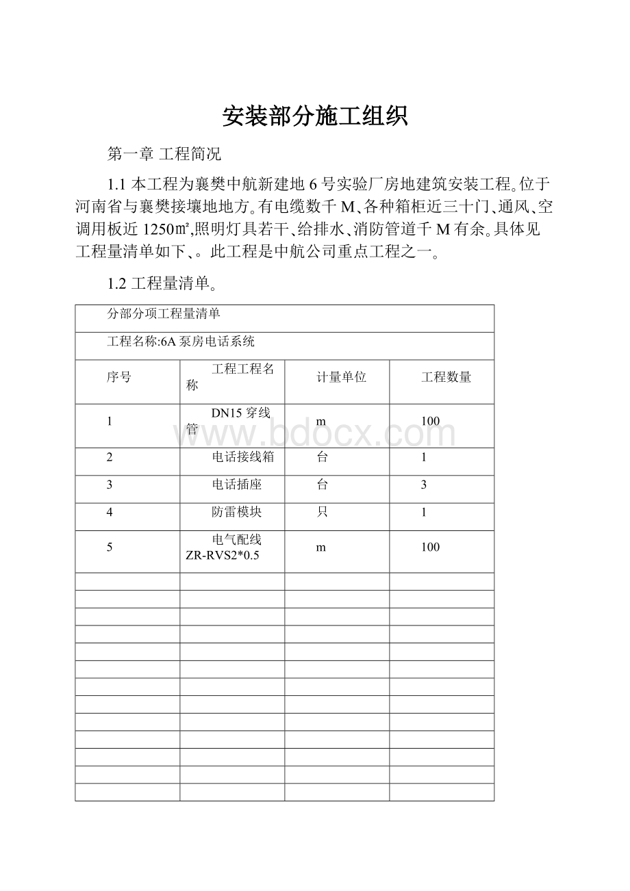 安装部分施工组织.docx