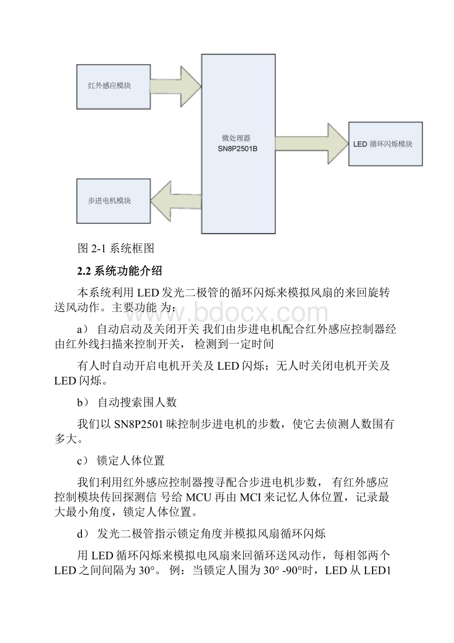 智能电风扇控制器设计与开发方案.docx_第3页