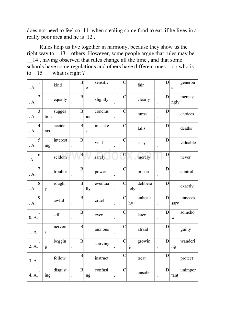 精校版 全国高考英语试题及答案广东卷.docx_第2页