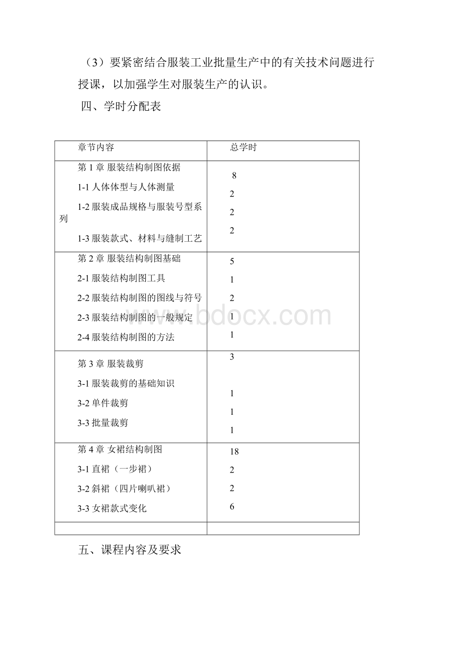 服装结构设计与制图教学计划.docx_第2页