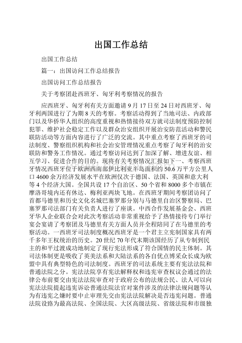 出国工作总结.docx