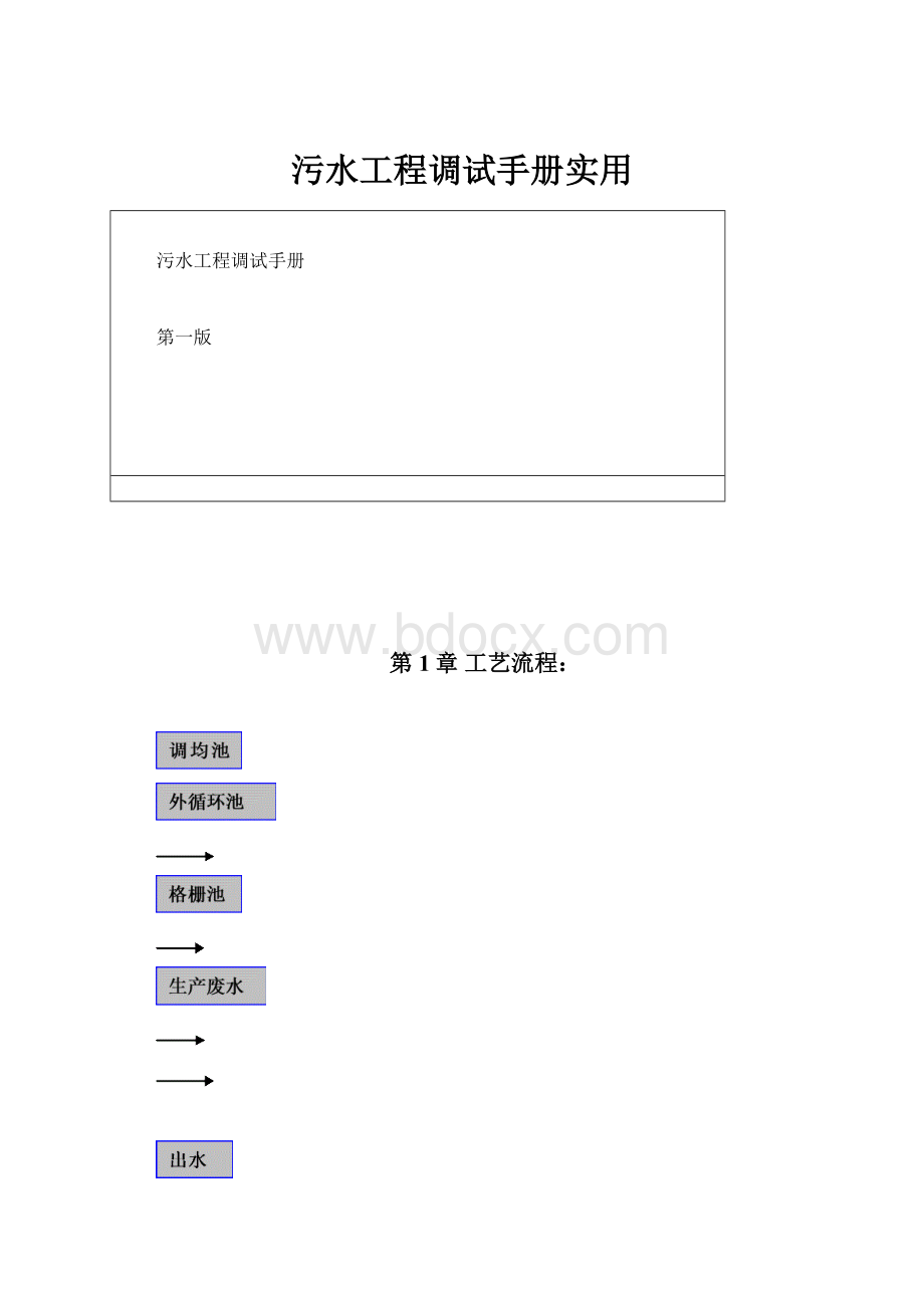 污水工程调试手册实用.docx