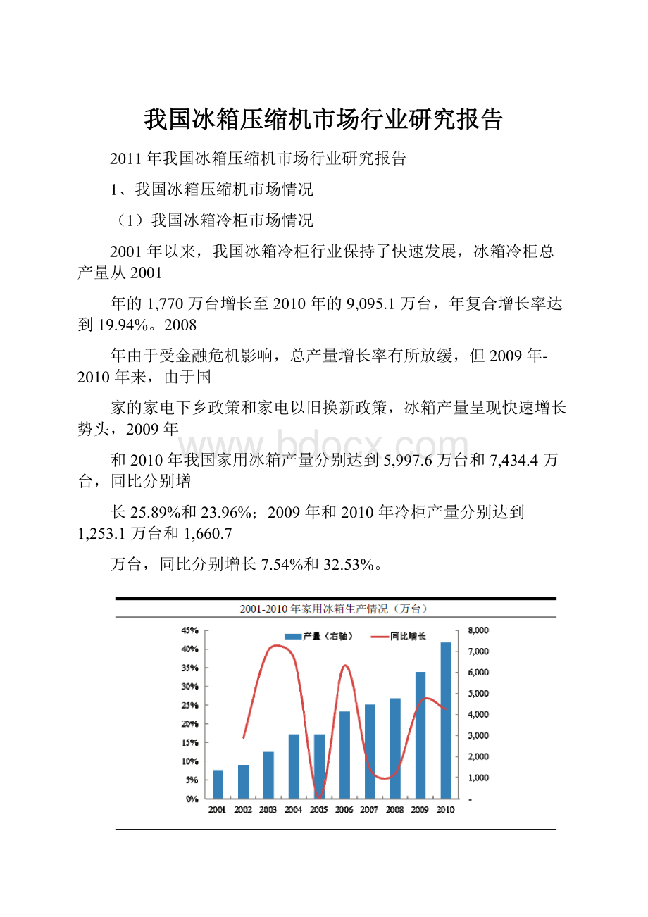 我国冰箱压缩机市场行业研究报告.docx