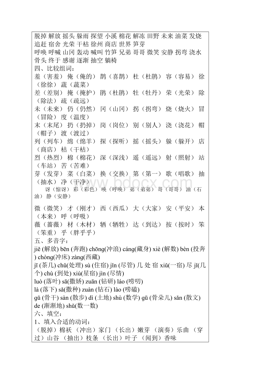 人教版二年级语文下册期末复习资料.docx_第2页