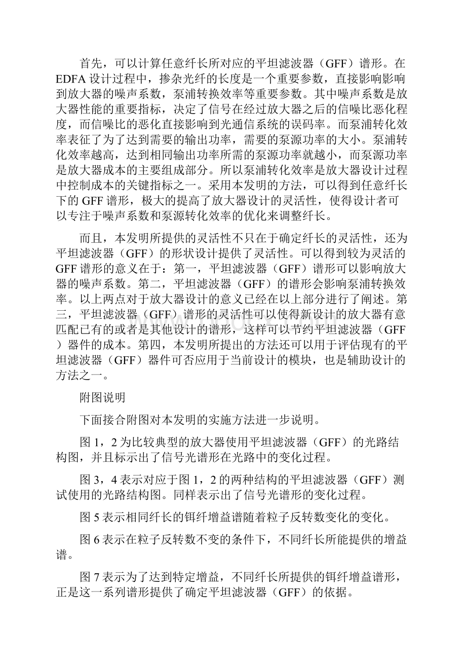 光放大器增益平坦滤波器的谱形确定方法.docx_第3页