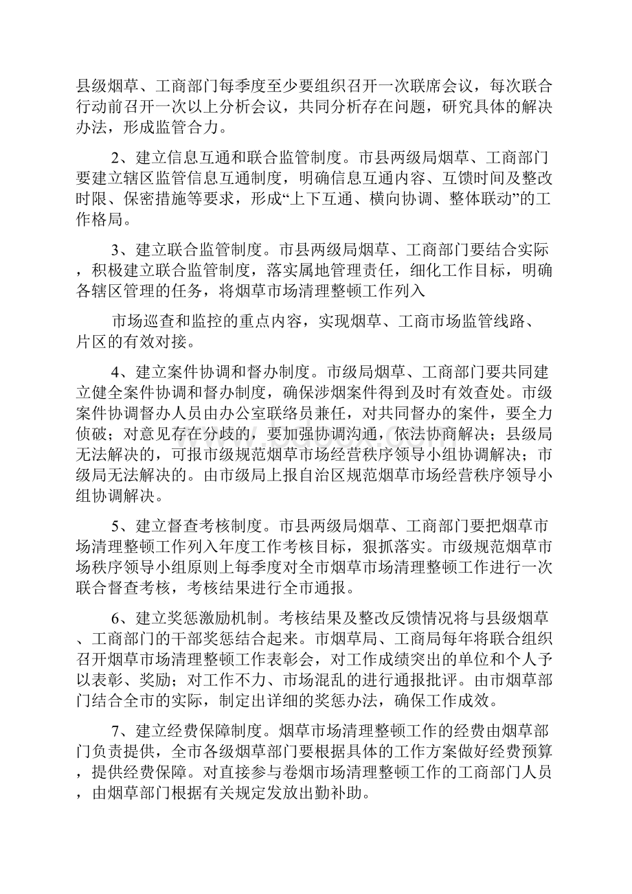 关于建立烟草市场清理整顿长效工作机制和联合执法办案工作的实施办法.docx_第3页