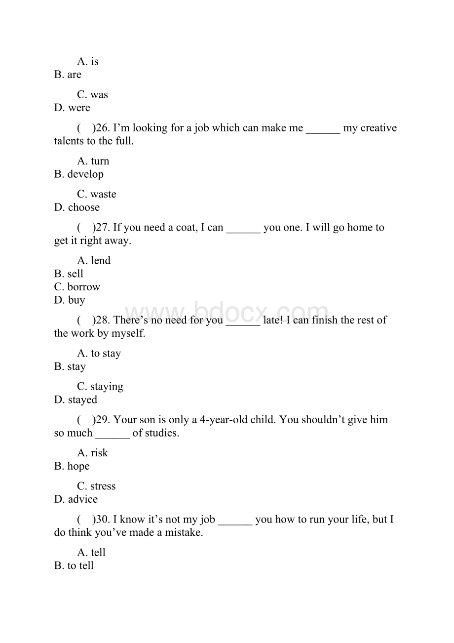 完整初二英语下册Unit3单元测试题.docx_第2页