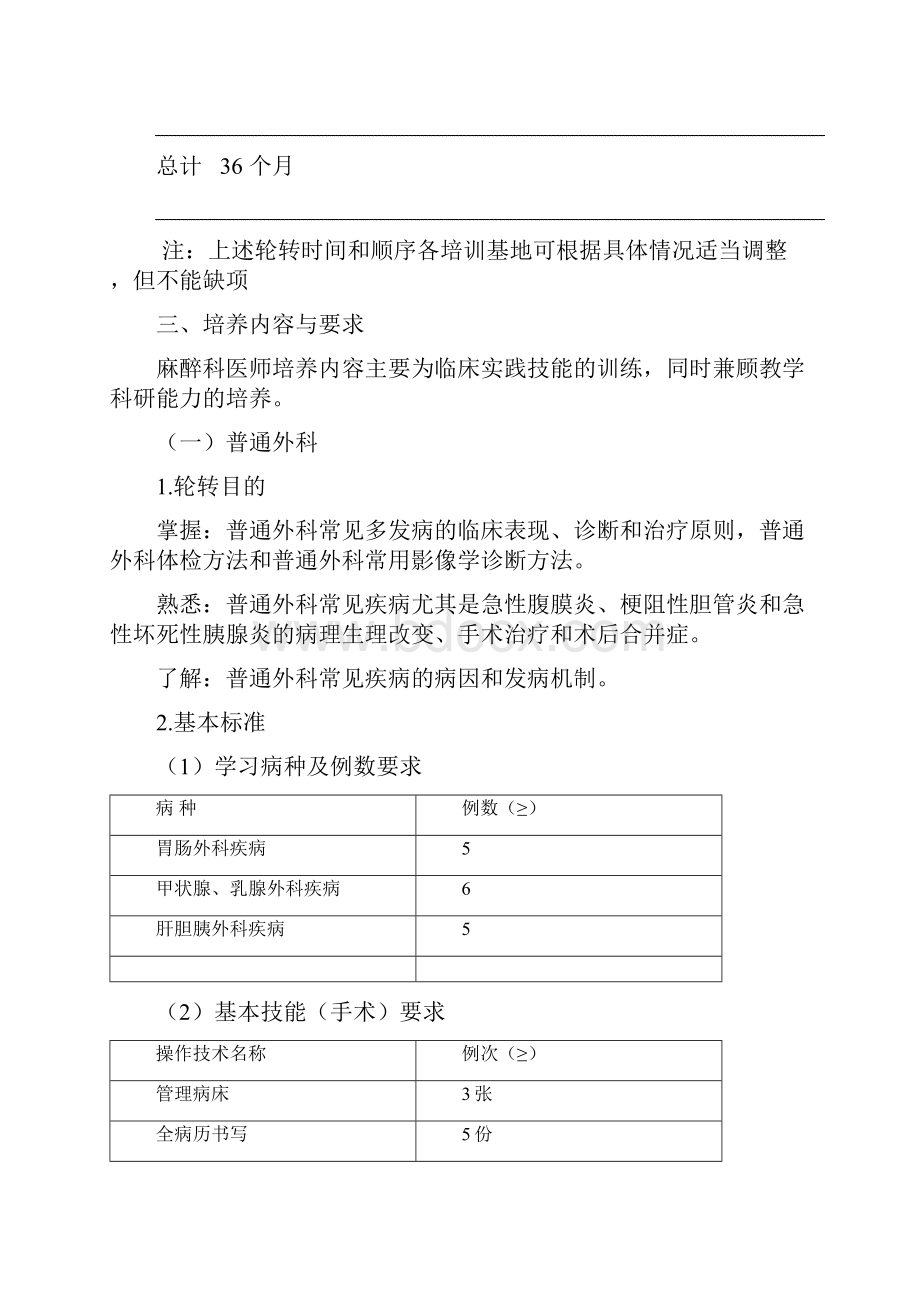 麻醉科医师培养标准研究.docx_第3页