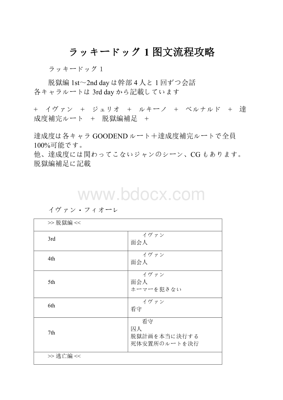 ラッキードッグ1 图文流程攻略.docx