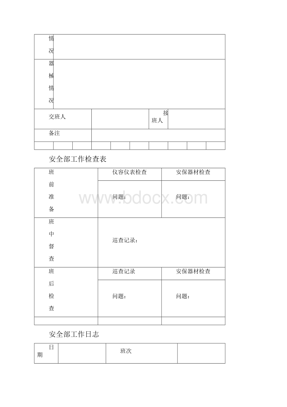 品质安全管理套表安全部表单份 品质.docx_第2页