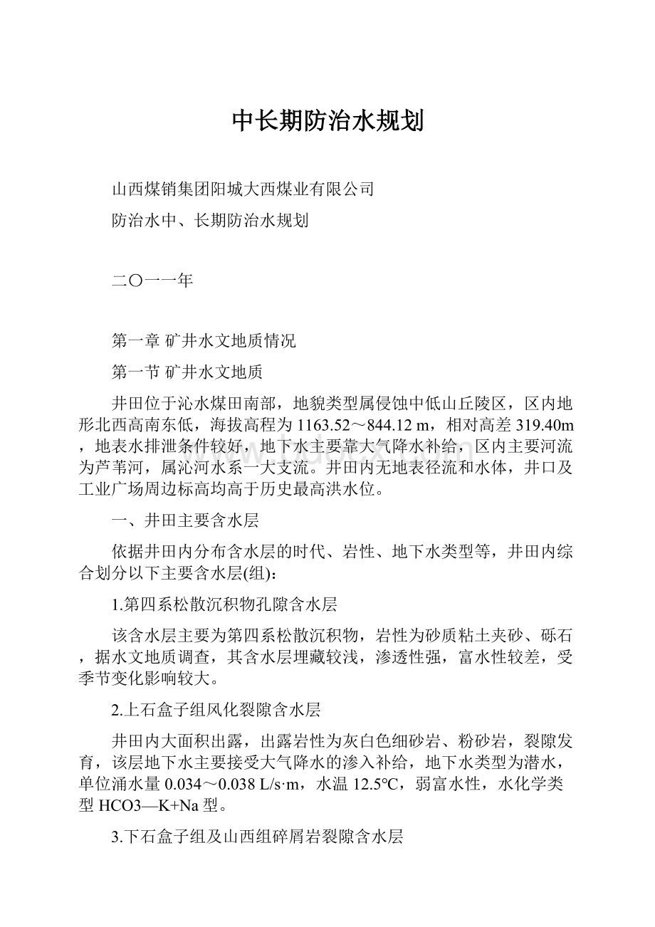 中长期防治水规划.docx