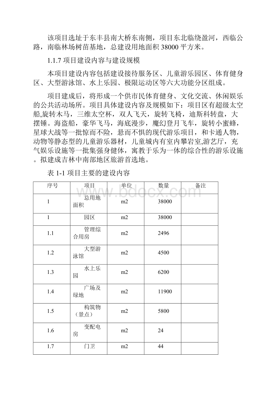 精品东丰市梦巴黎游乐园建设项目可研报告.docx_第2页