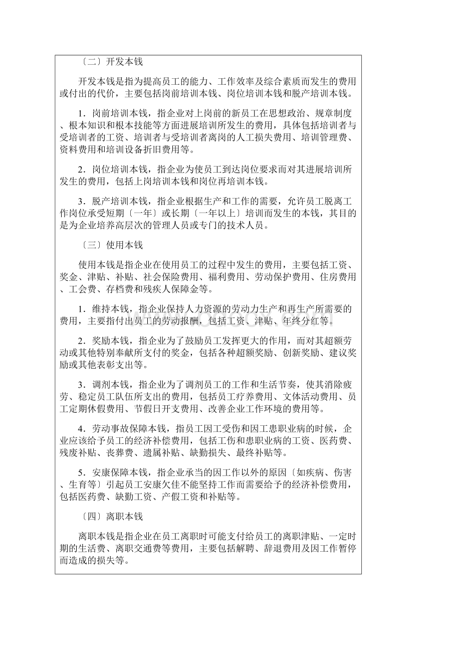 企业年度人力资源成本预算分析及编制.docx_第3页