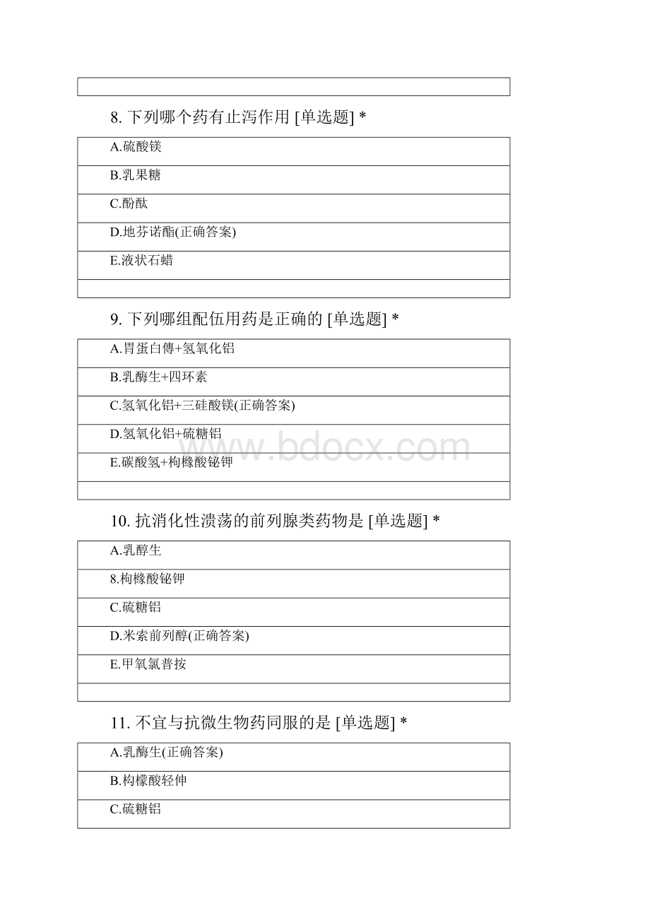 常熟理工学院生物制药专业学年第二学期药理学考试.docx_第3页