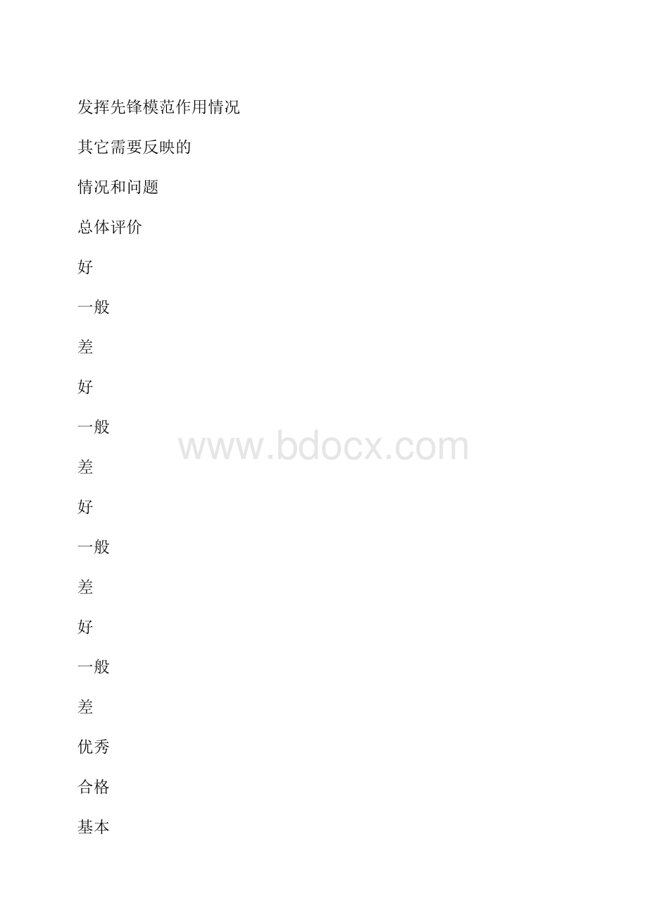 度党支部党员民主测评汇总表.docx_第2页