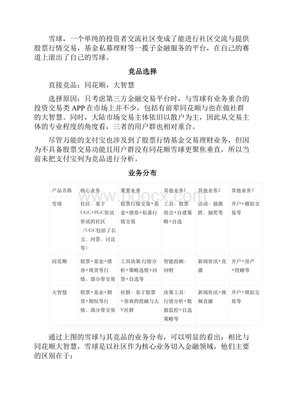 雪球产品分析壹聪明的投资者都在这里.docx_第2页