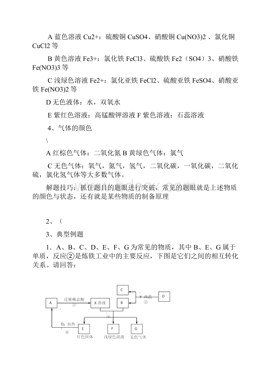 初三化学推断题专项练习含答案.docx_第2页