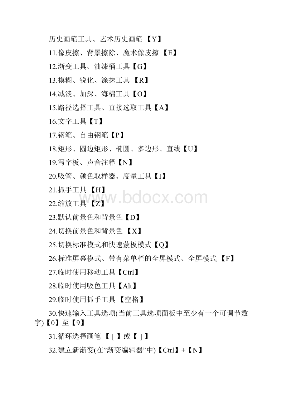 PhotoshopCC快捷键汇总.docx_第2页