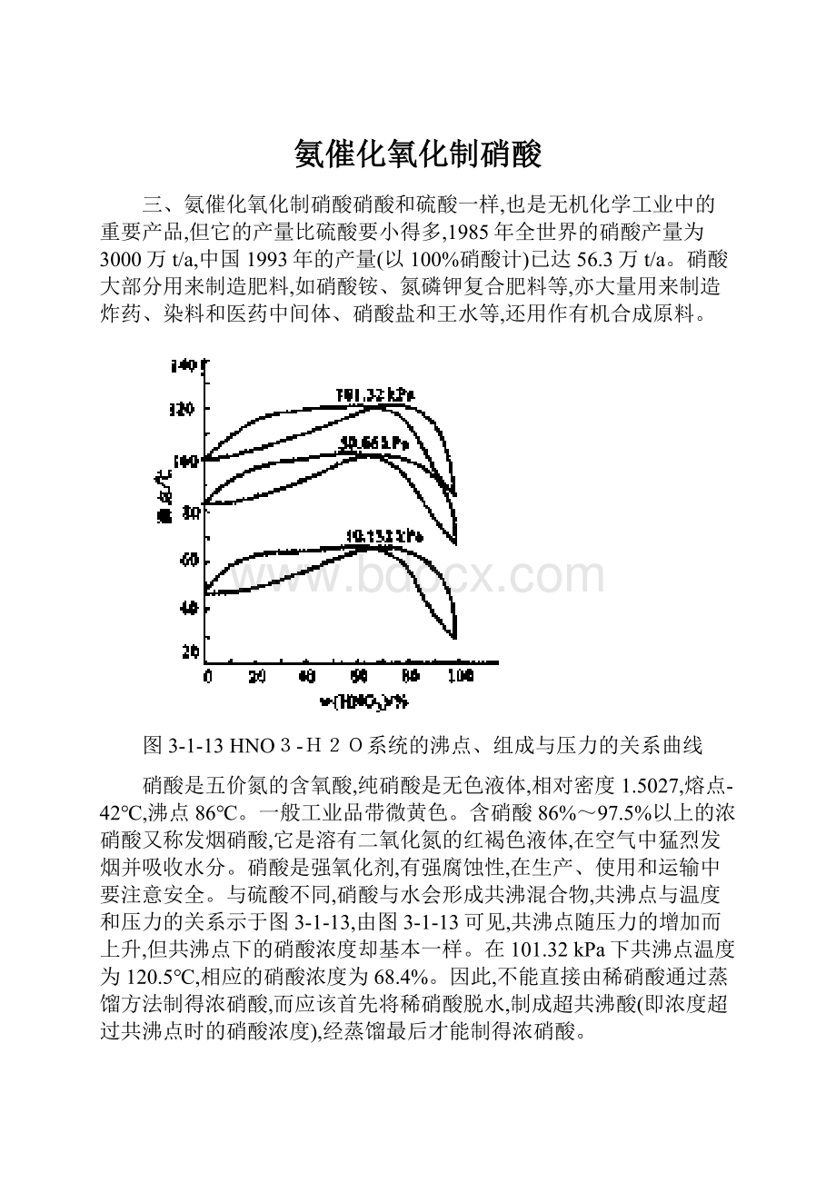 氨催化氧化制硝酸.docx