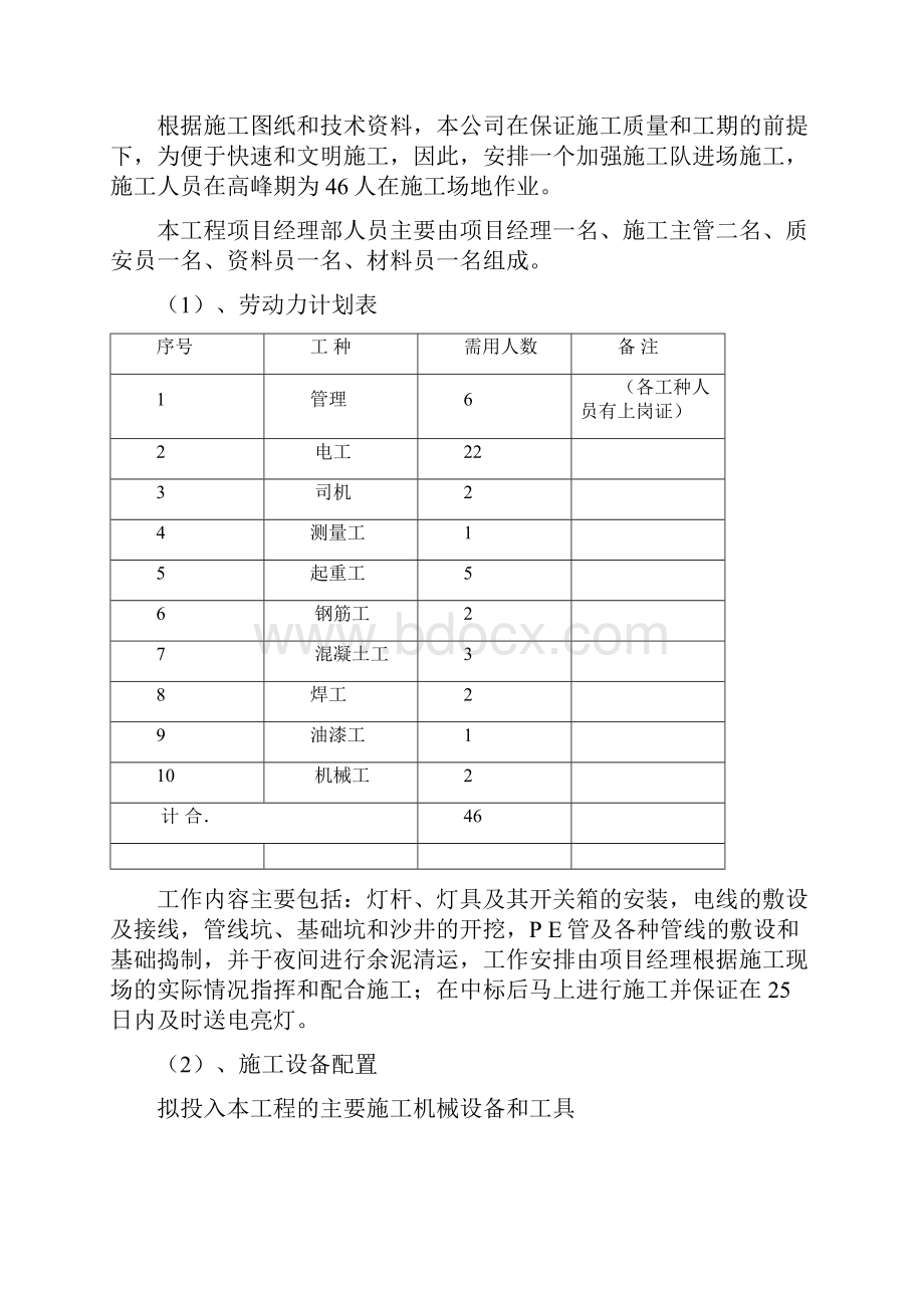 鹤洞大桥路灯工程施工组织设计.docx_第2页