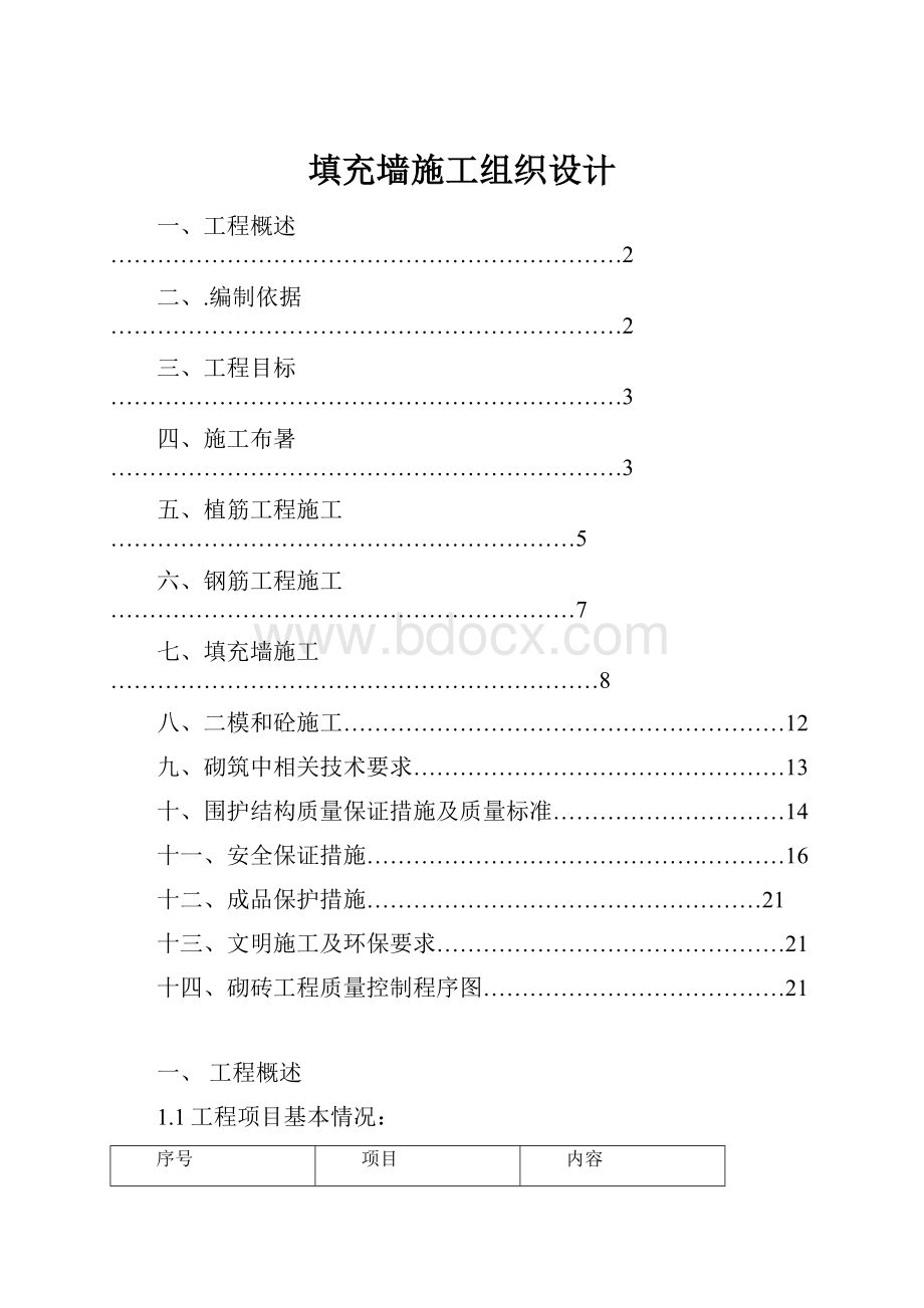 填充墙施工组织设计.docx