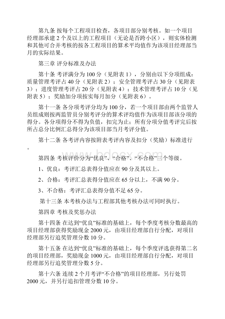 投资集团项目部生产管理考评办法.docx_第2页