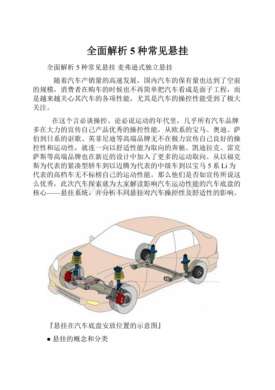 全面解析5种常见悬挂.docx_第1页