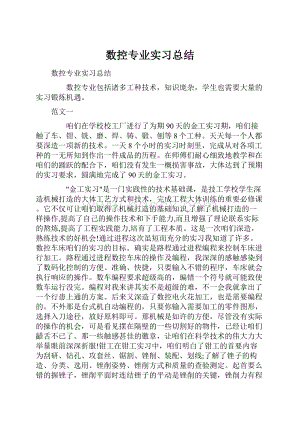 数控专业实习总结.docx