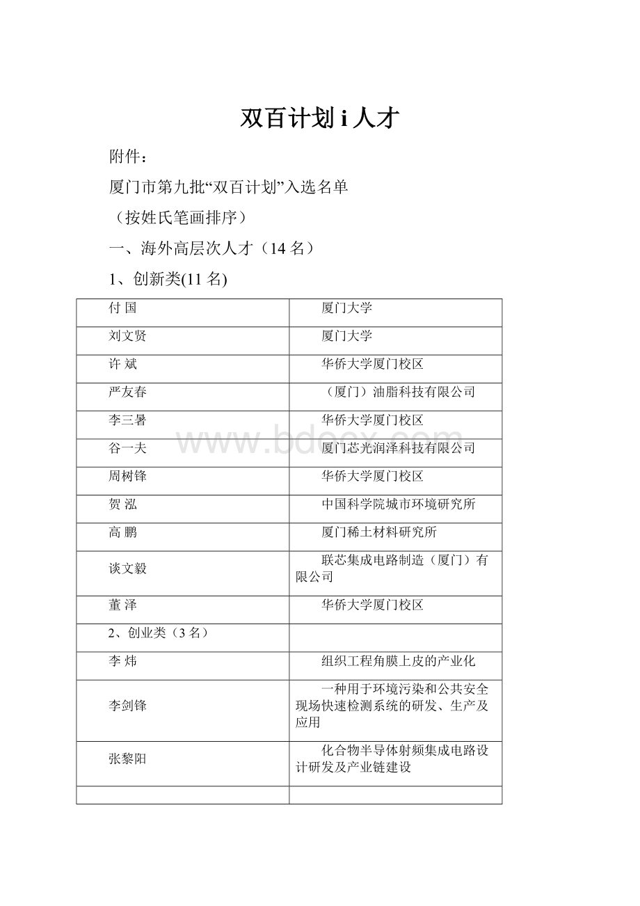 双百计划i人才.docx