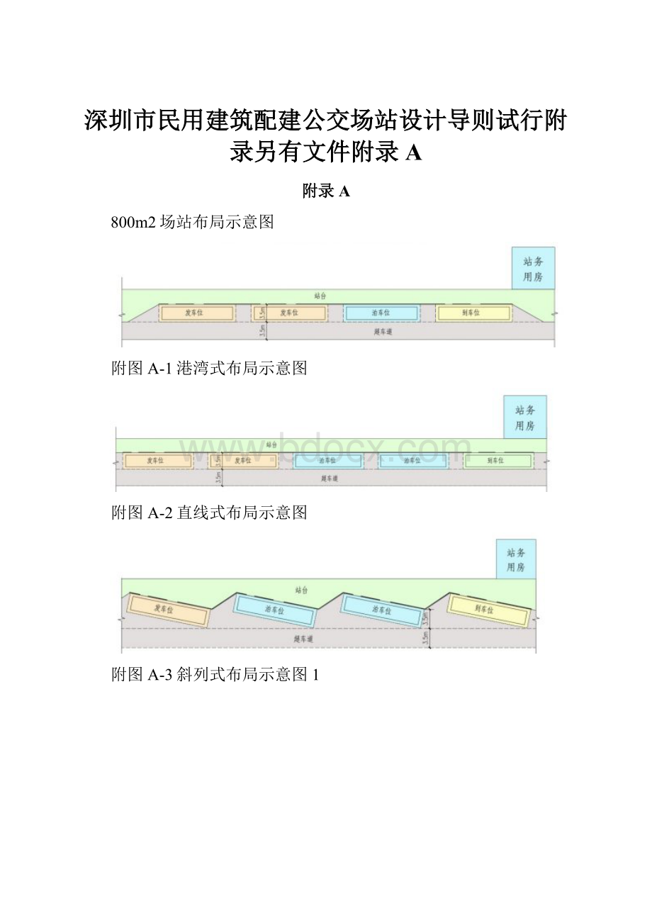 深圳市民用建筑配建公交场站设计导则试行附录另有文件附录A.docx