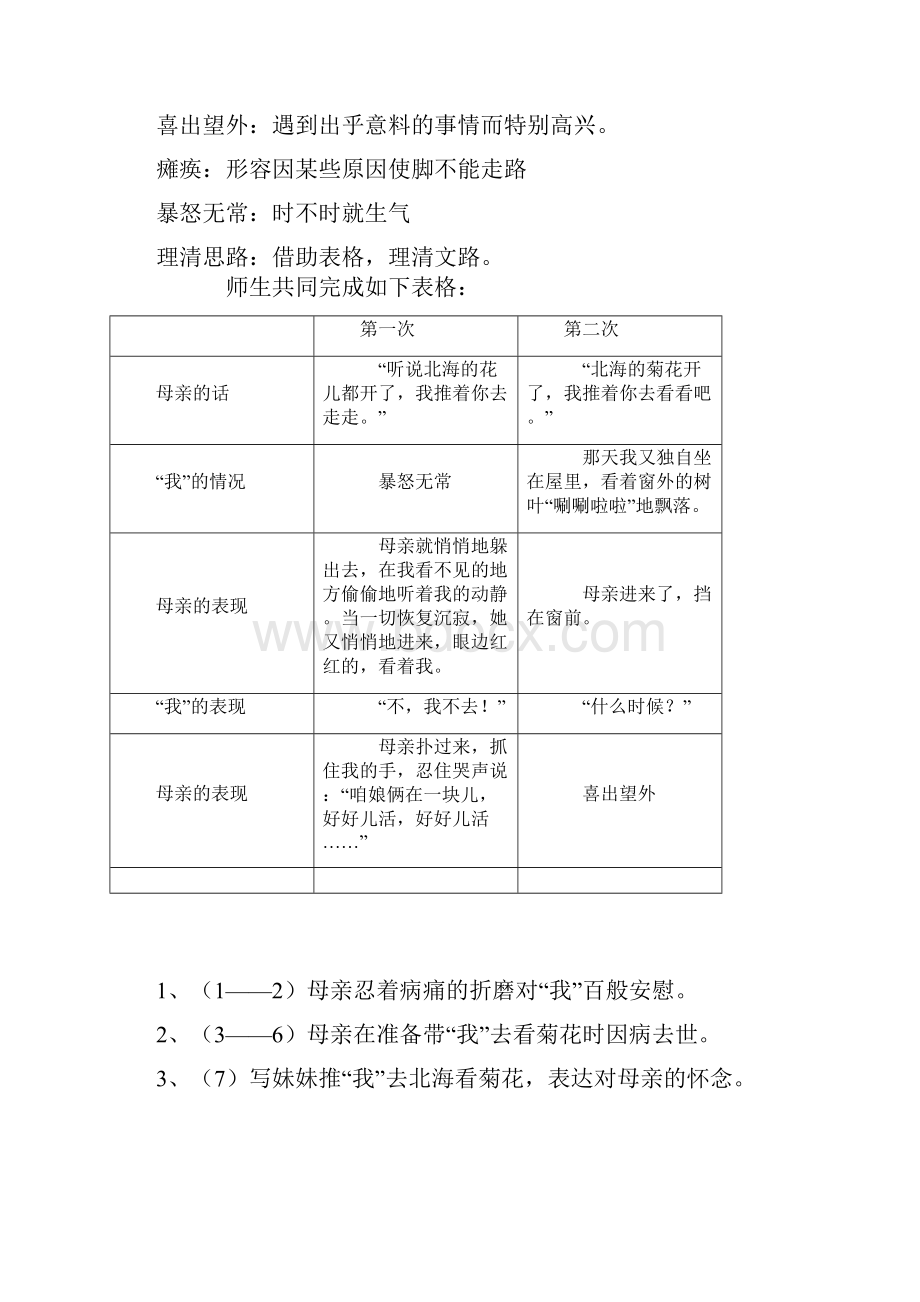 史铁生《秋天地思念》教学设计课题整理后.docx_第3页