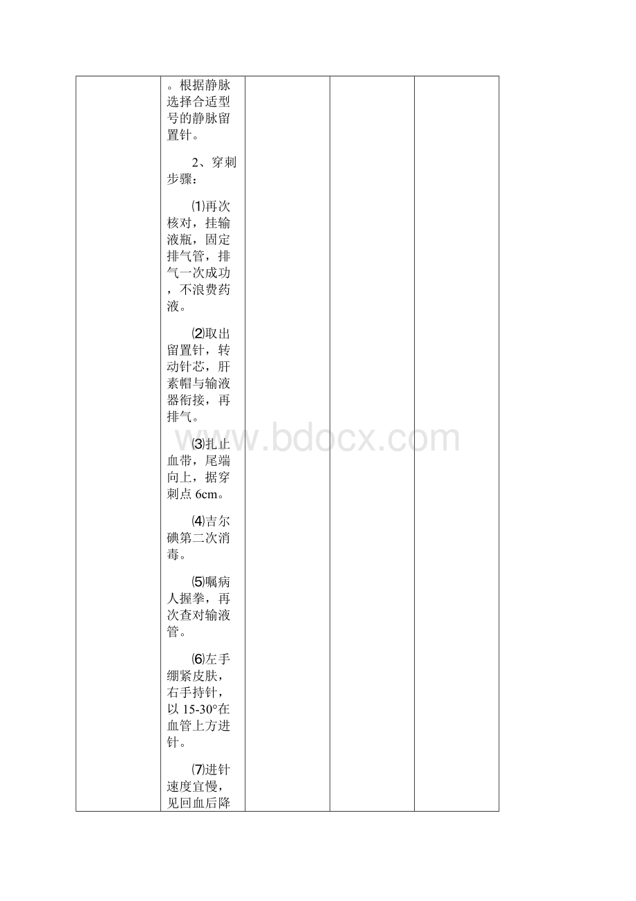 静脉留置针操作评分标准.docx_第3页