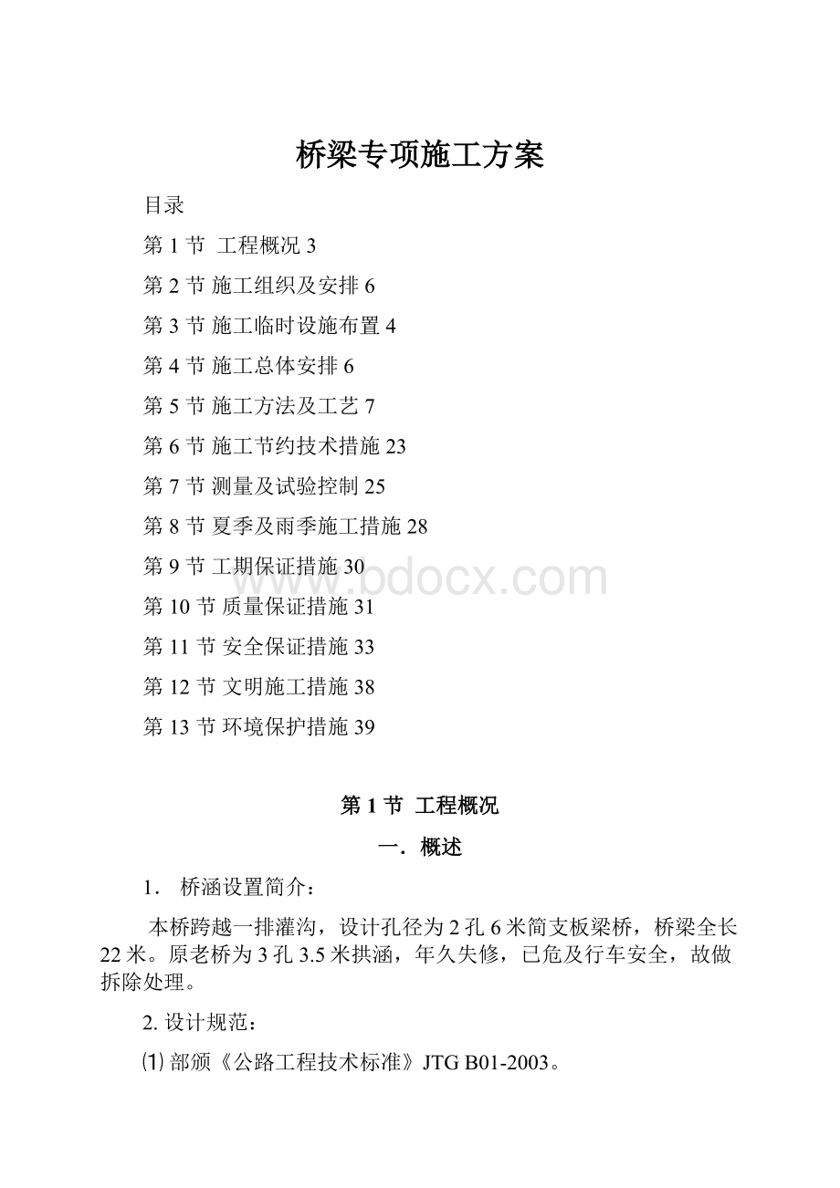 桥梁专项施工方案.docx