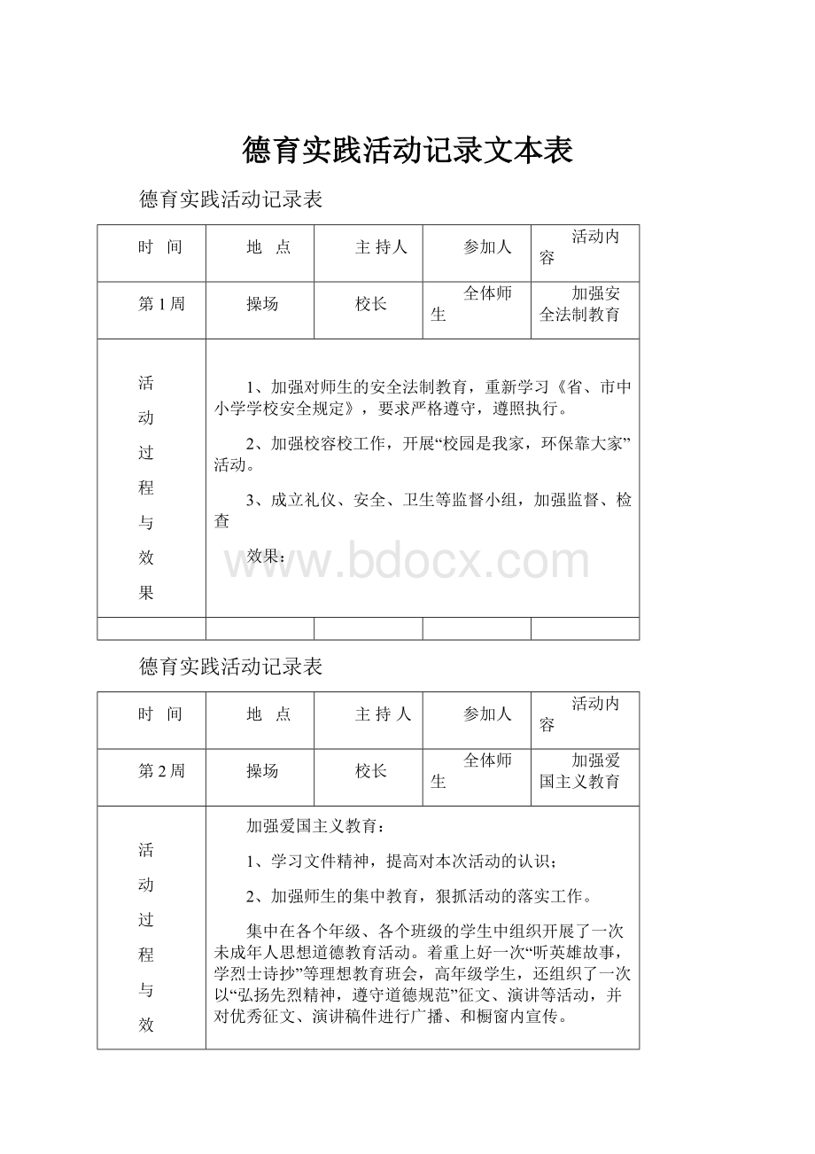 德育实践活动记录文本表.docx