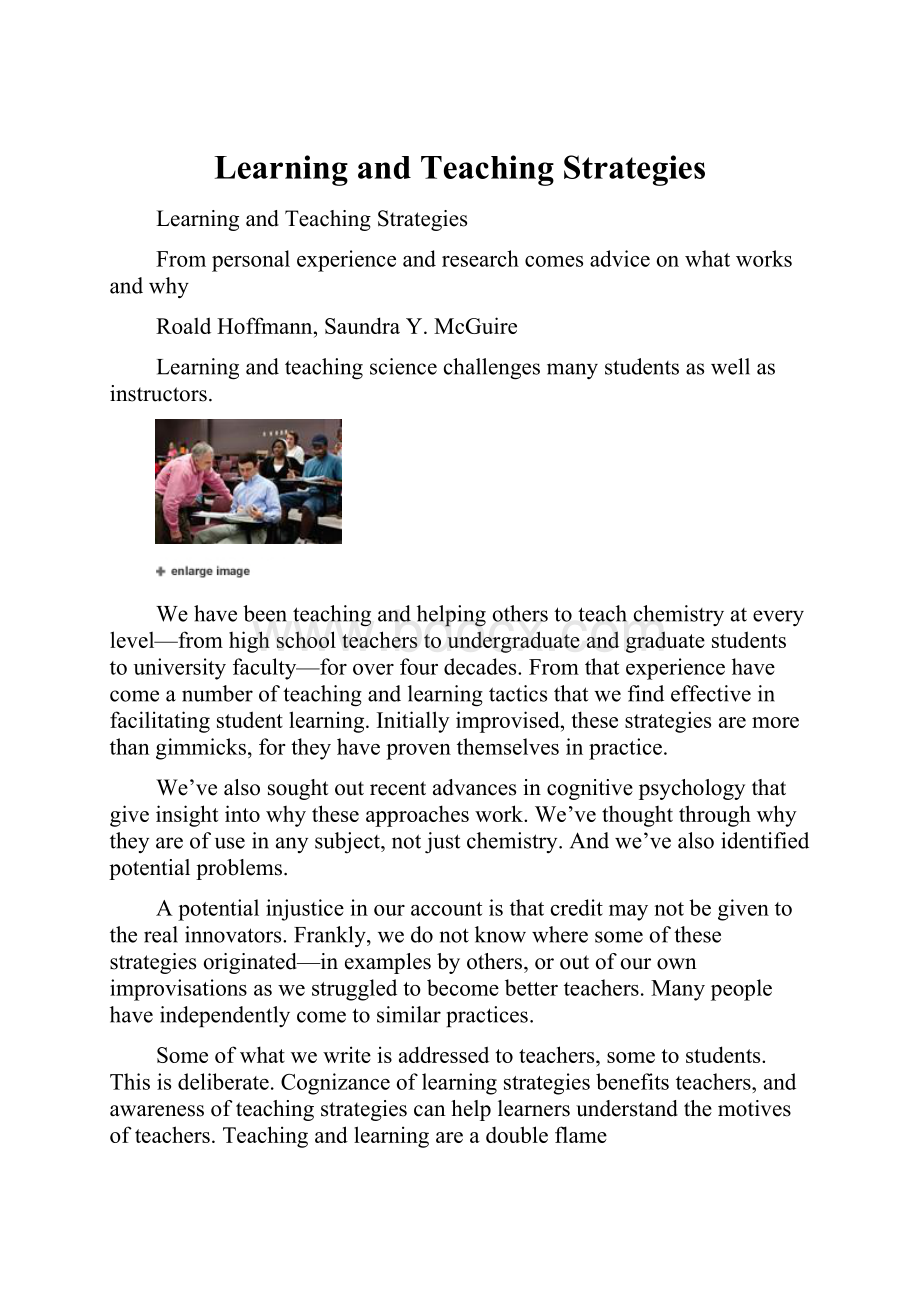 Learning and Teaching Strategies.docx