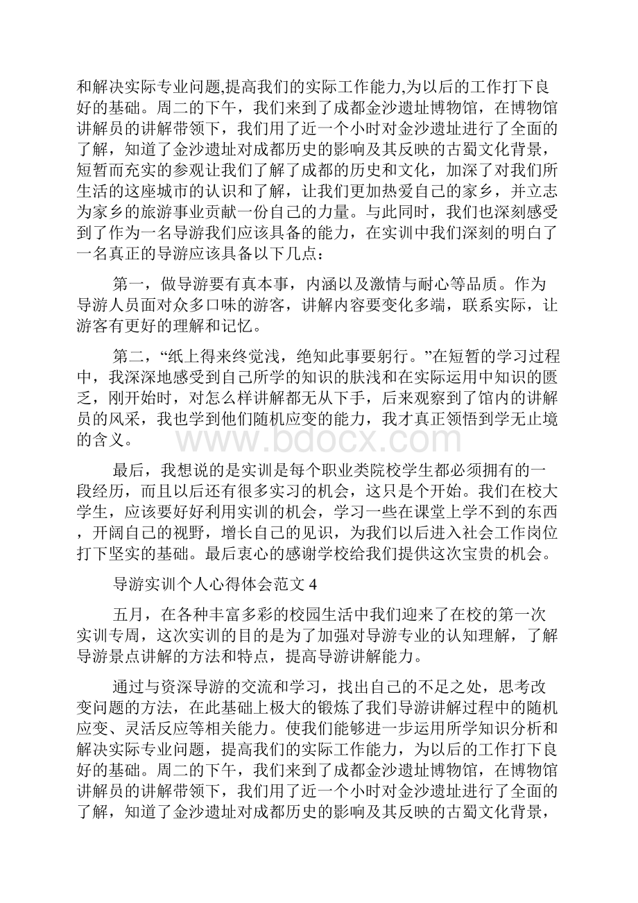 导游实训个人心得体会范文多篇.docx_第3页