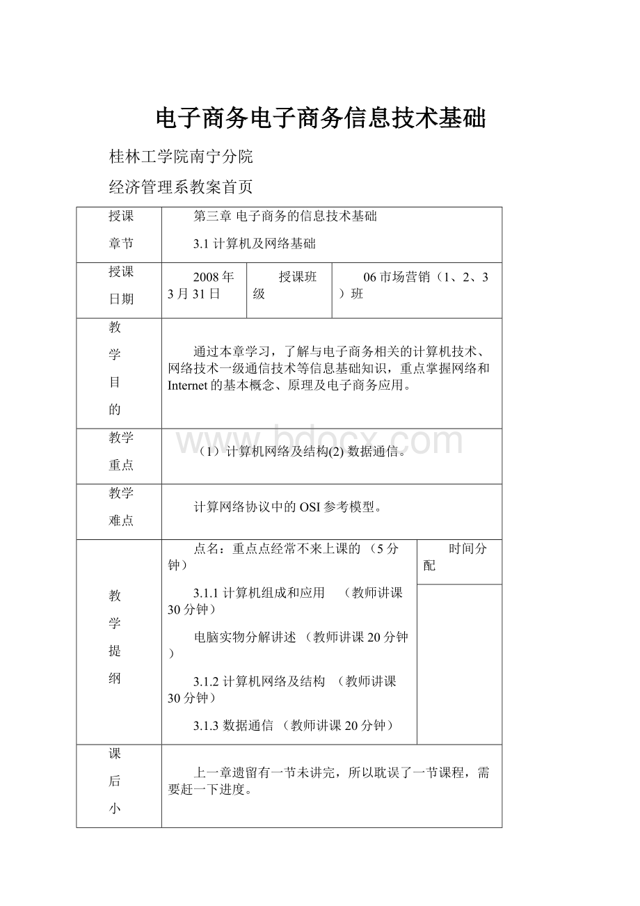 电子商务电子商务信息技术基础.docx