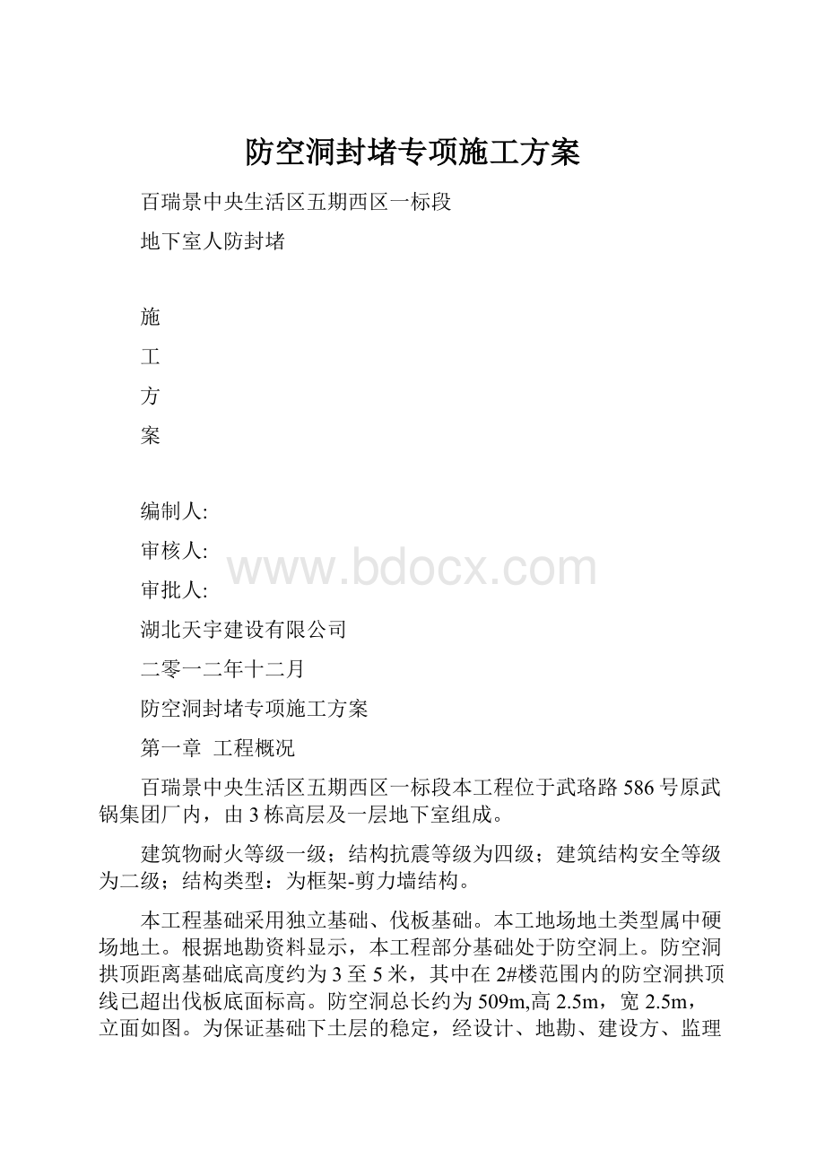 防空洞封堵专项施工方案.docx