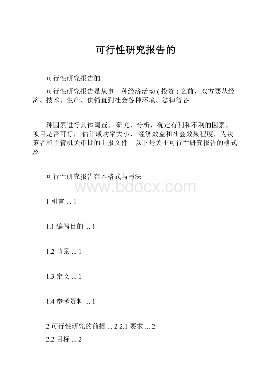 可行性研究报告的.docx