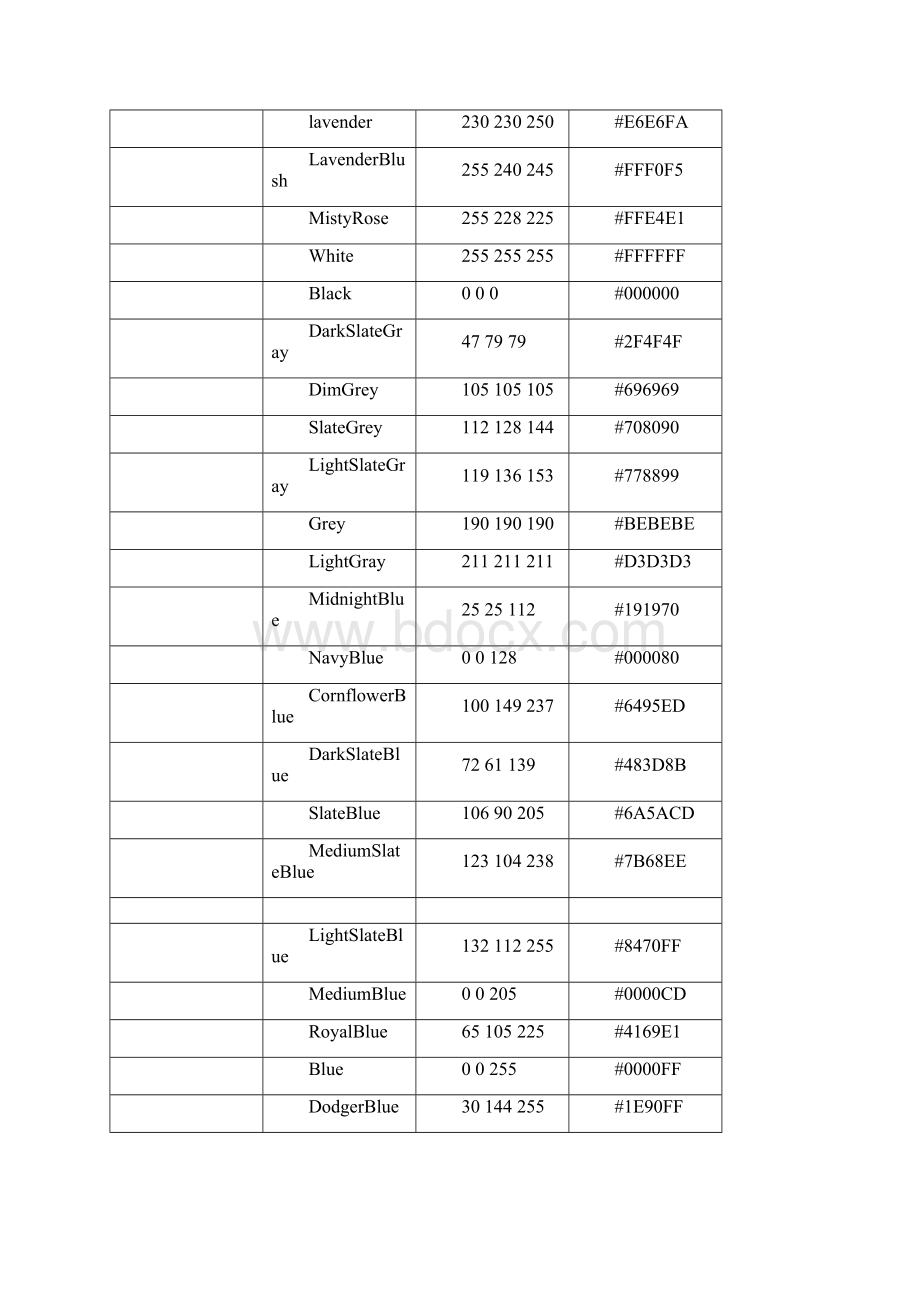 颜色代码表.docx_第2页