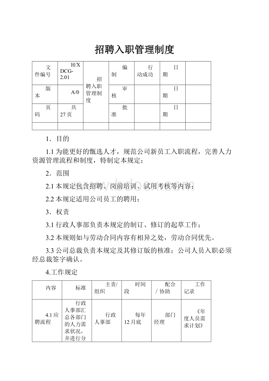 招聘入职管理制度.docx_第1页