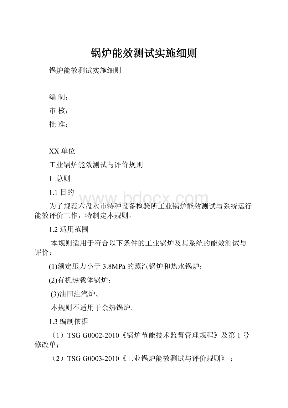 锅炉能效测试实施细则.docx_第1页