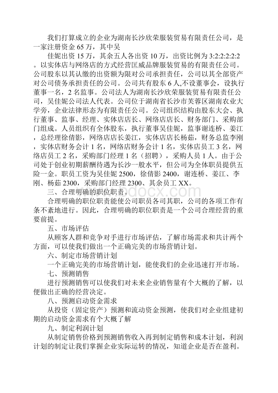 创业计划书执行总结模板doc.docx_第3页