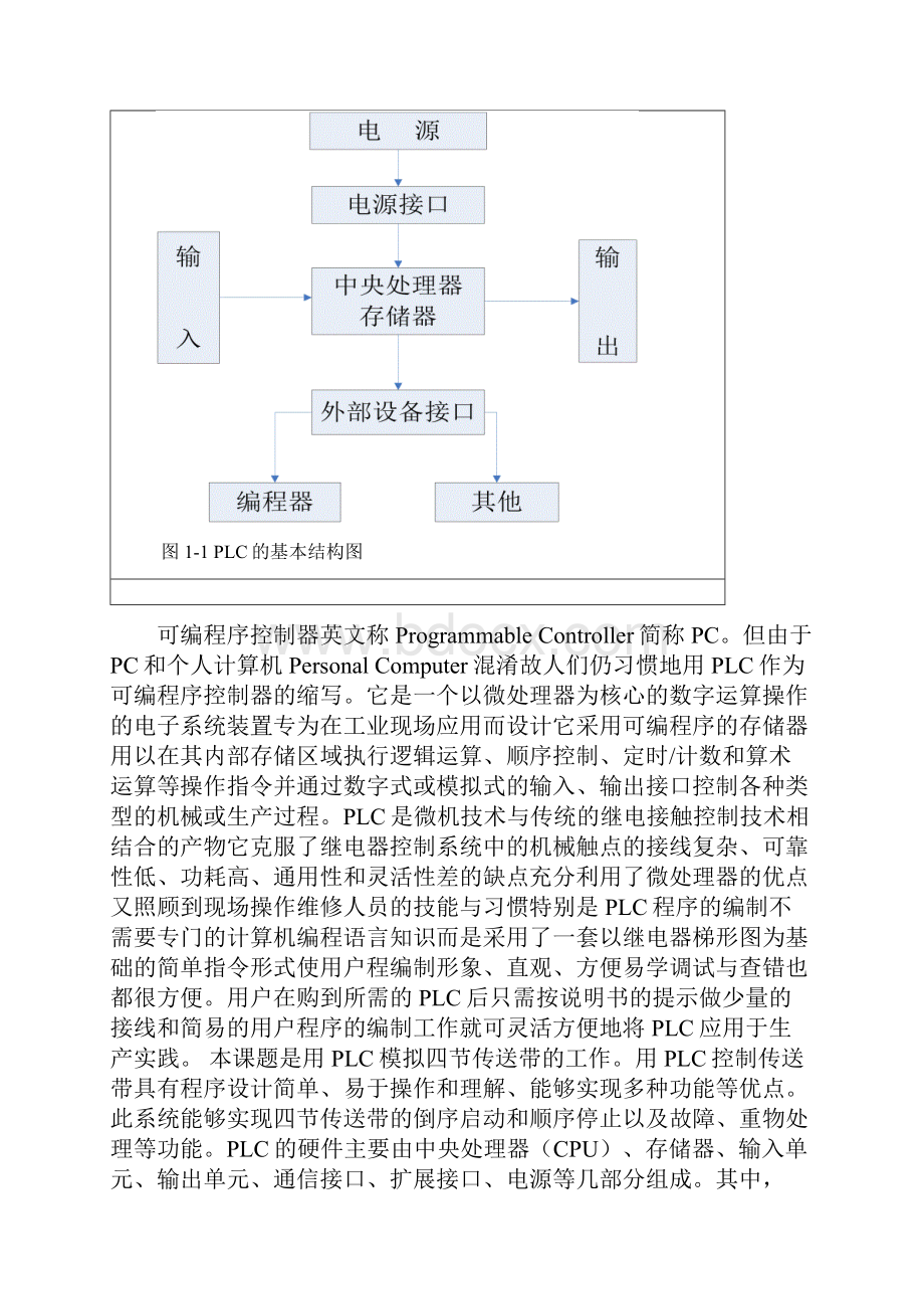 传送带PLC控制系统设计设计.docx_第3页