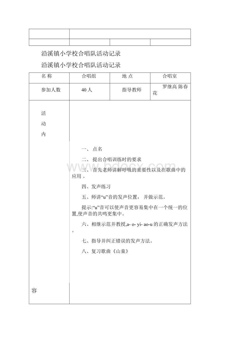 小学合唱队活动记录.docx_第2页