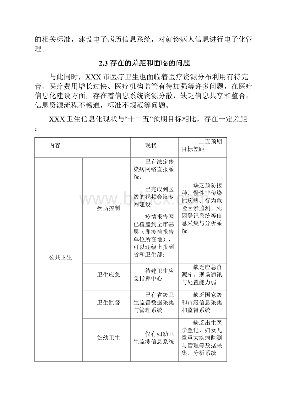 互联网+XX市智慧医疗系统建设项目方案.docx_第3页